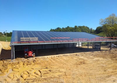 chantier photovoltaïque de fargues